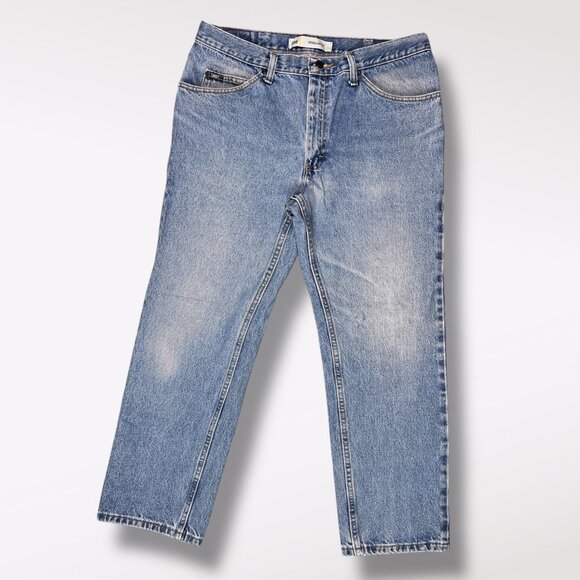 Lee Regular Fit Jeans 36x29 Blue Denim Straight Leg Vintage USA Workwear - Picture 1 of 9